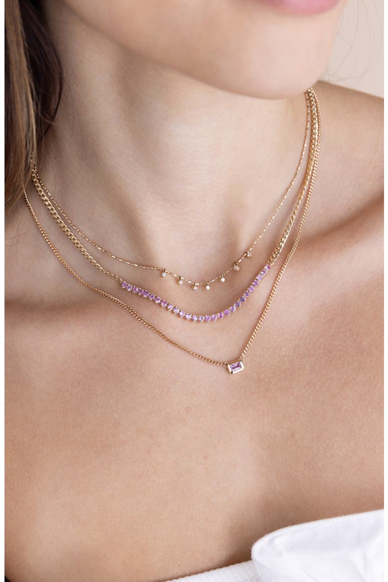 Diamond Charm Necklace, Alternate, color, 14K YELLOW GOLD