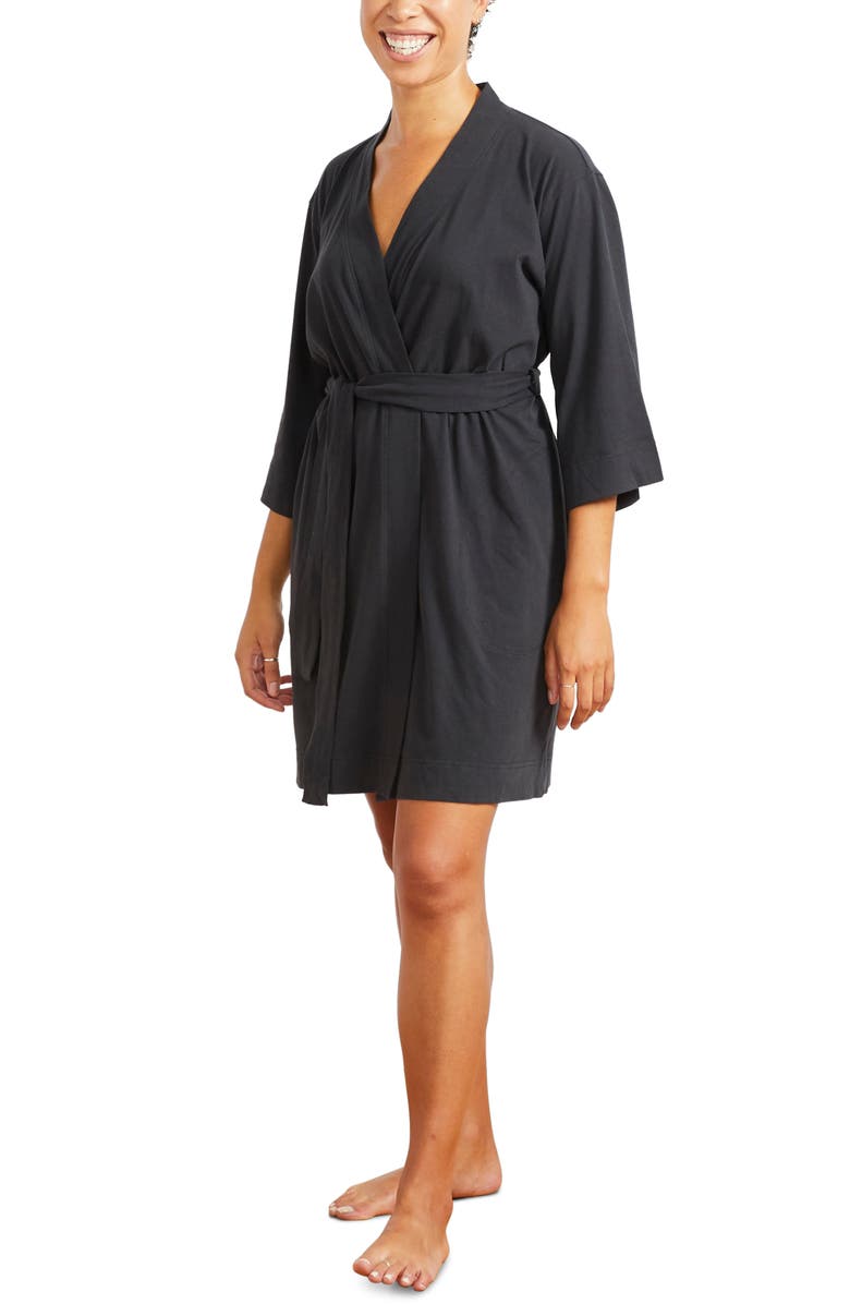 Coyuchi Solstice Organic Cotton Jersey Robe, Main, color,