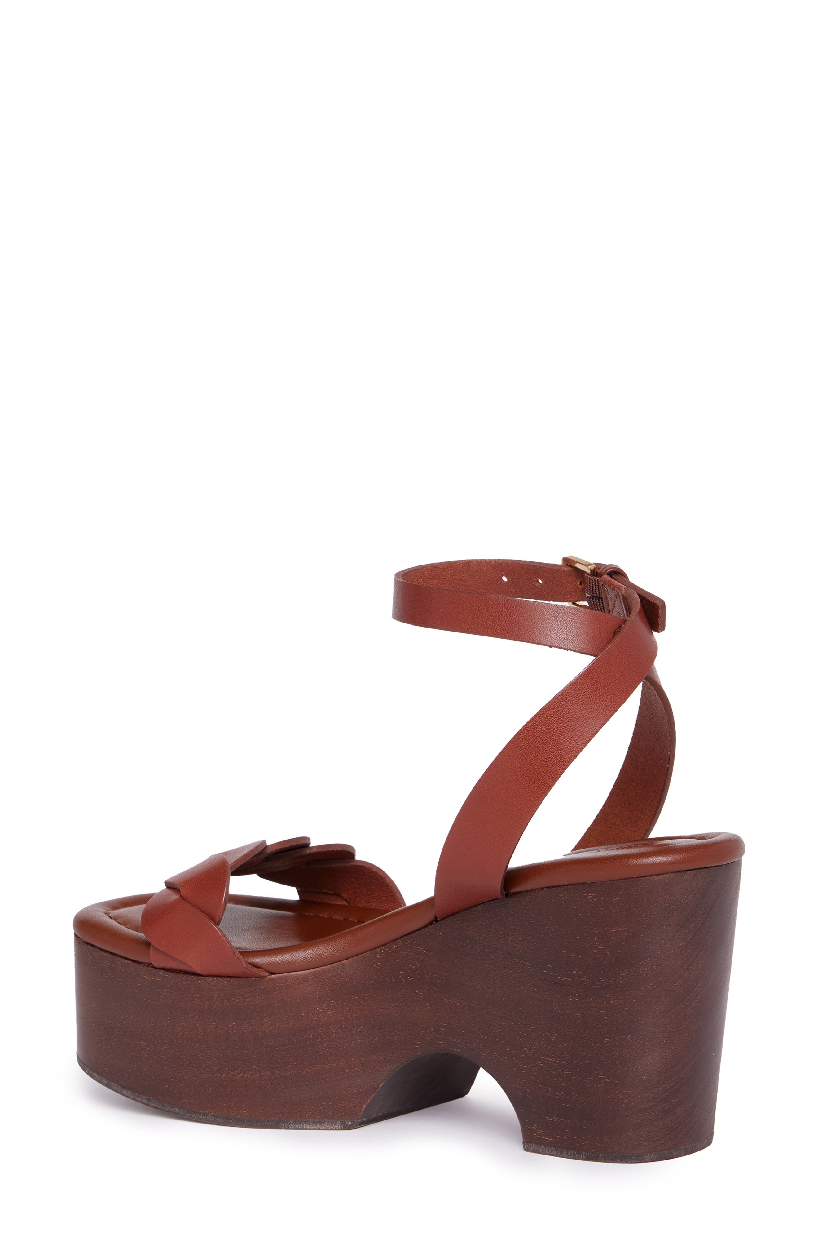 PAIGE Romy Ankle Strap Platform Sandal, Alternate, color, Whisky