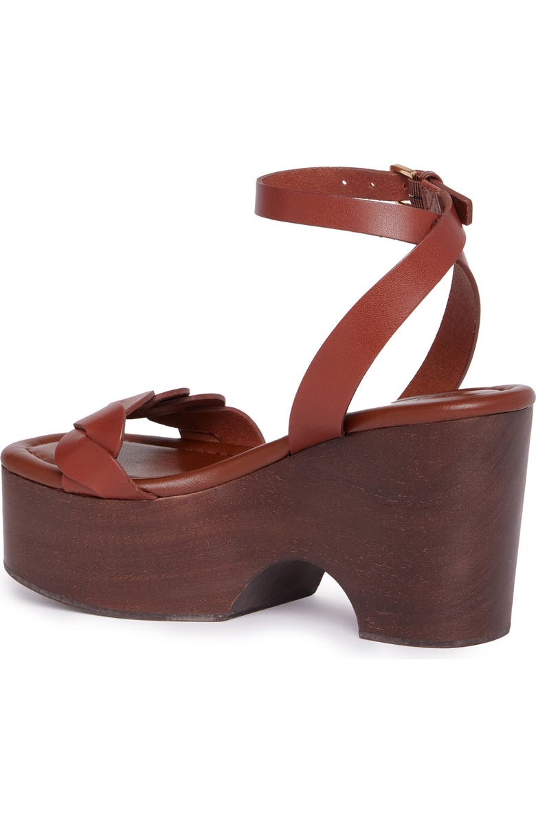PAIGE Romy Ankle Strap Platform Sandal, Alternate, color, Whisky
