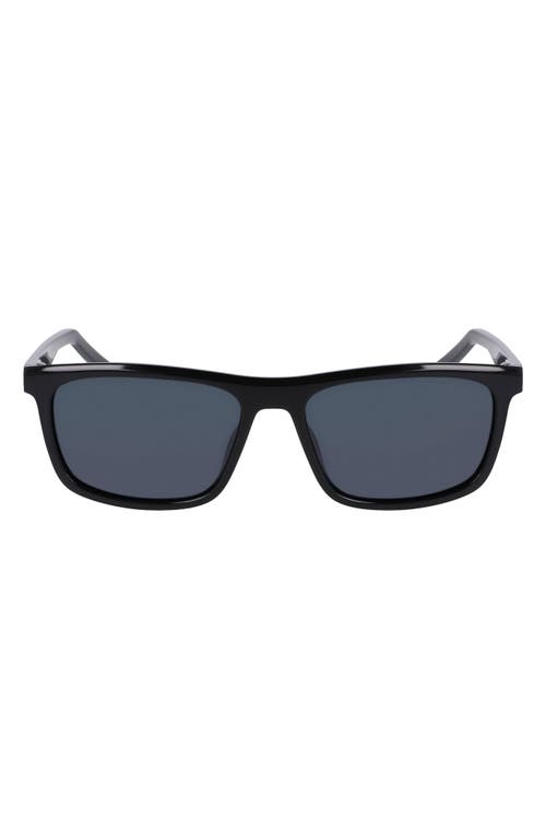 Nike Embar 56mm Polarized Square Sunglasses In Black
