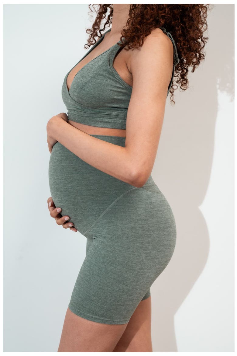 Daydream Maternity Rider Short, Alternate, color, Spearmint Tea