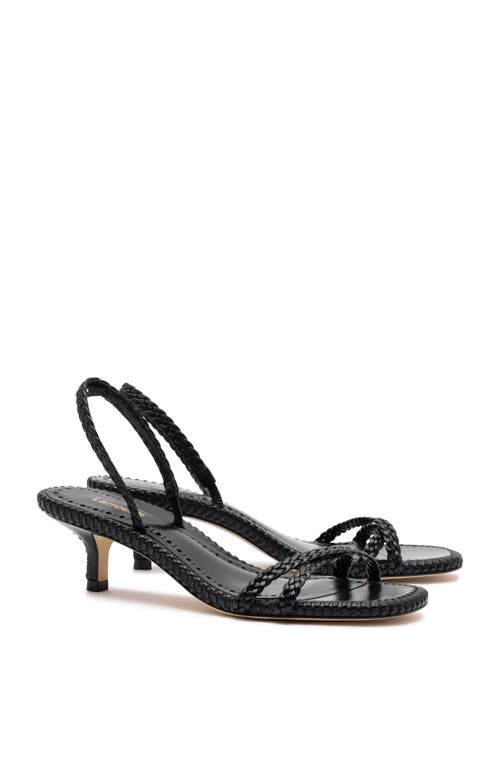 Shop Larroude Larroudé Mini Annie Sandal In Black