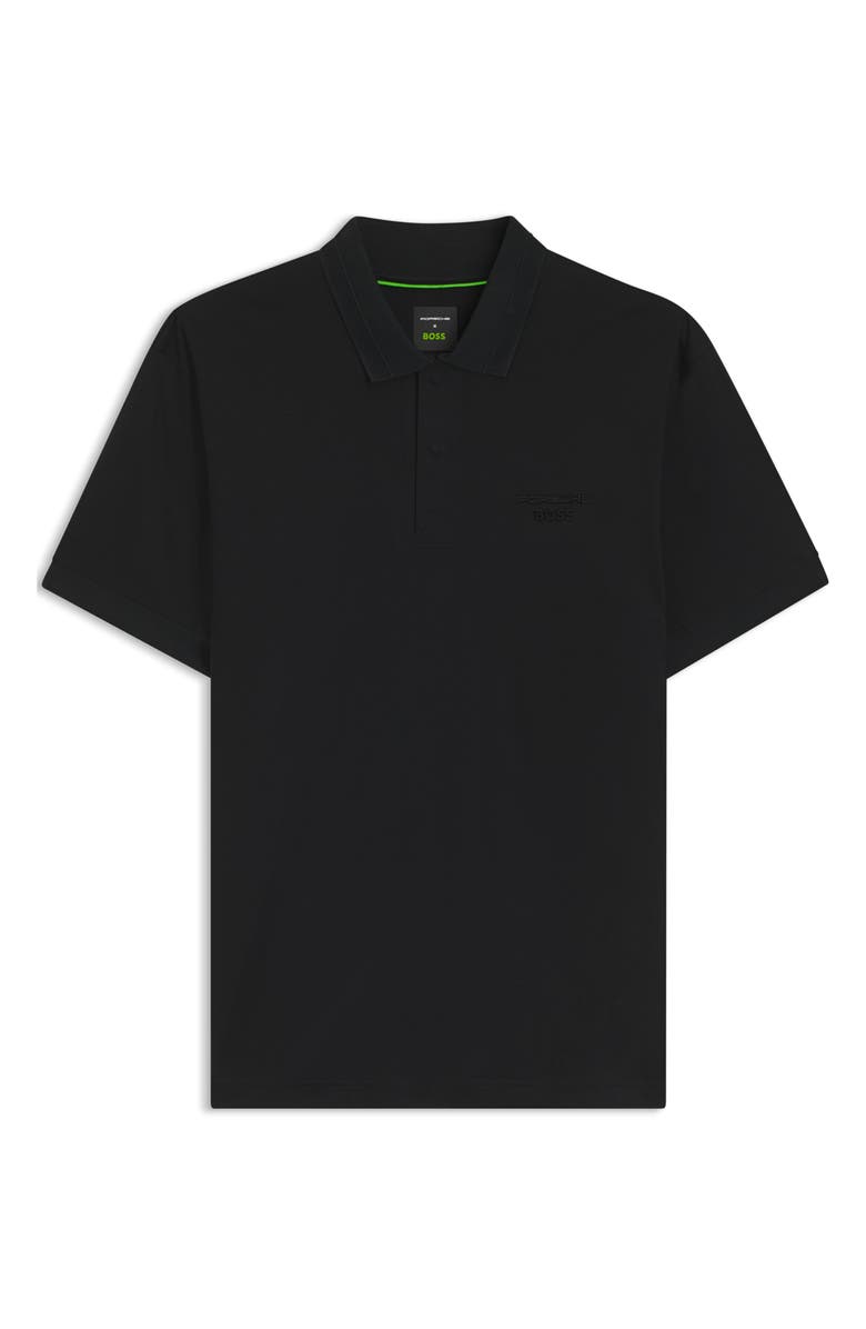 BOSS Spirit Cotton Polo, Alternate, color, Black