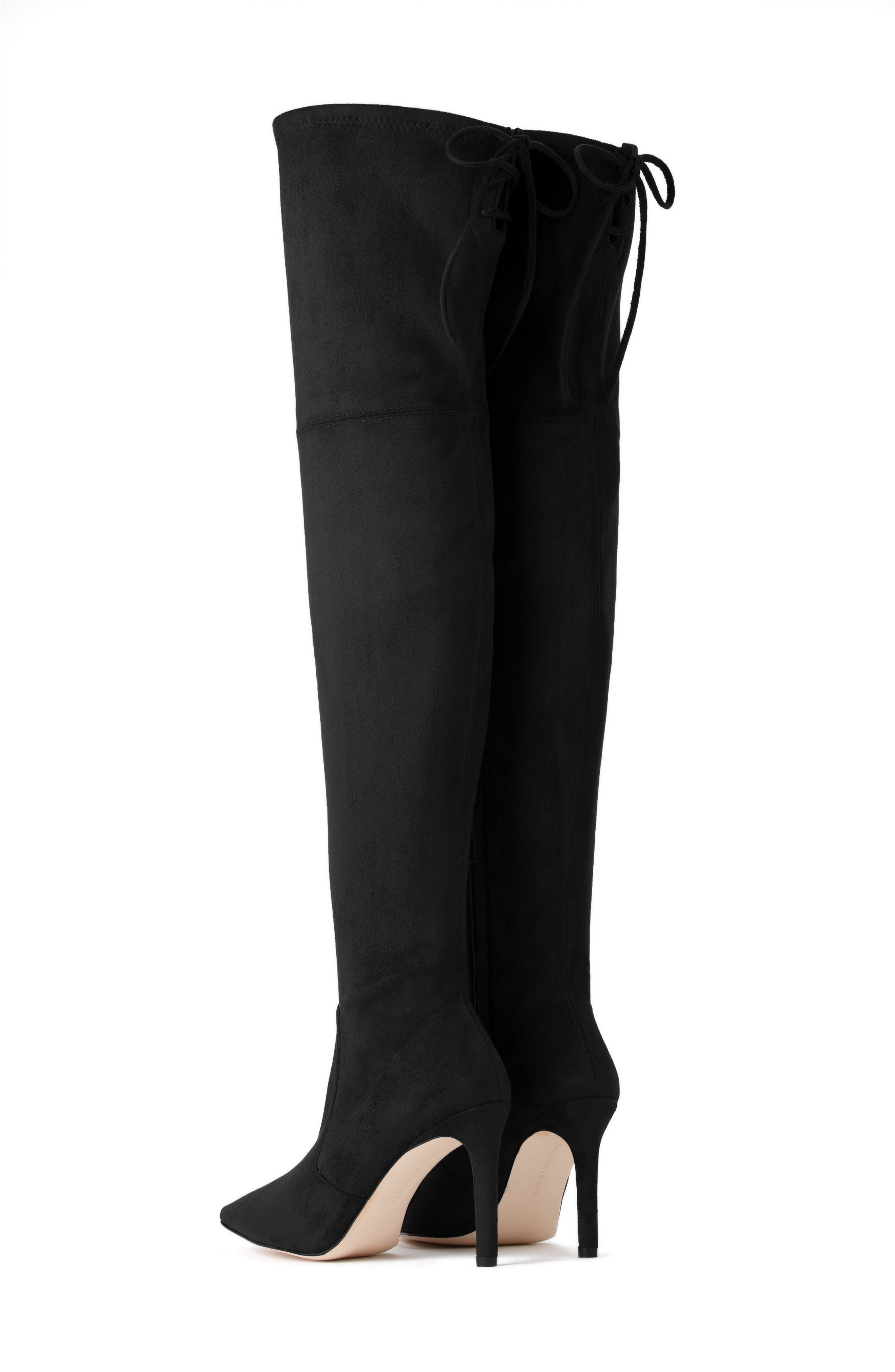 The Overtime Over the Knee Boot (Nordstrom Exclusive), Alternate, color, BLACK