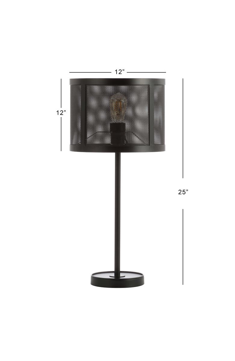 JONATHAN Y Wilcox Minimalist Metal LED Table Lamp, Alternate, color, Black