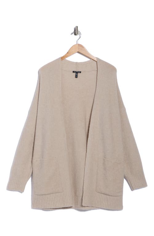 Eileen Fisher Pocket Cashmere Blend Cardigan In Gray