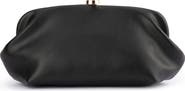 Olga Berg Josefina Framed Faux Leather Clutch