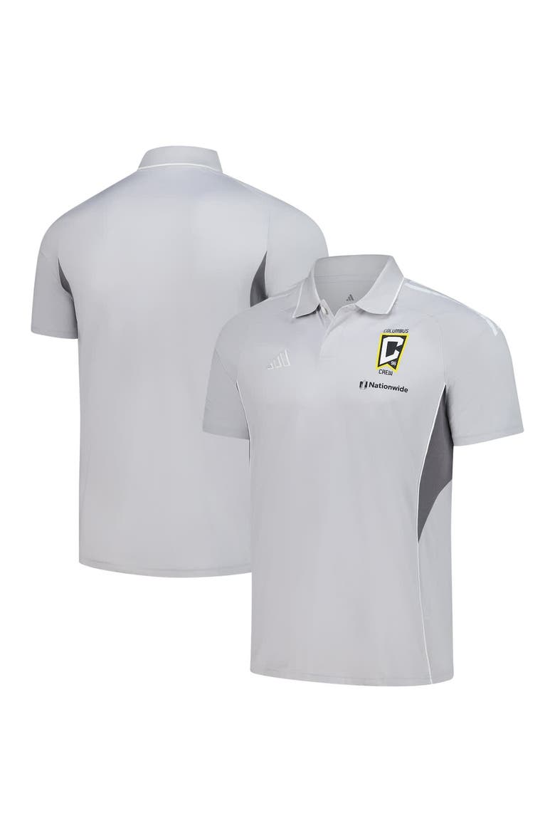 Men's adidas Silver Columbus Crew 2025 Training Polo, Alternate, color, Silver