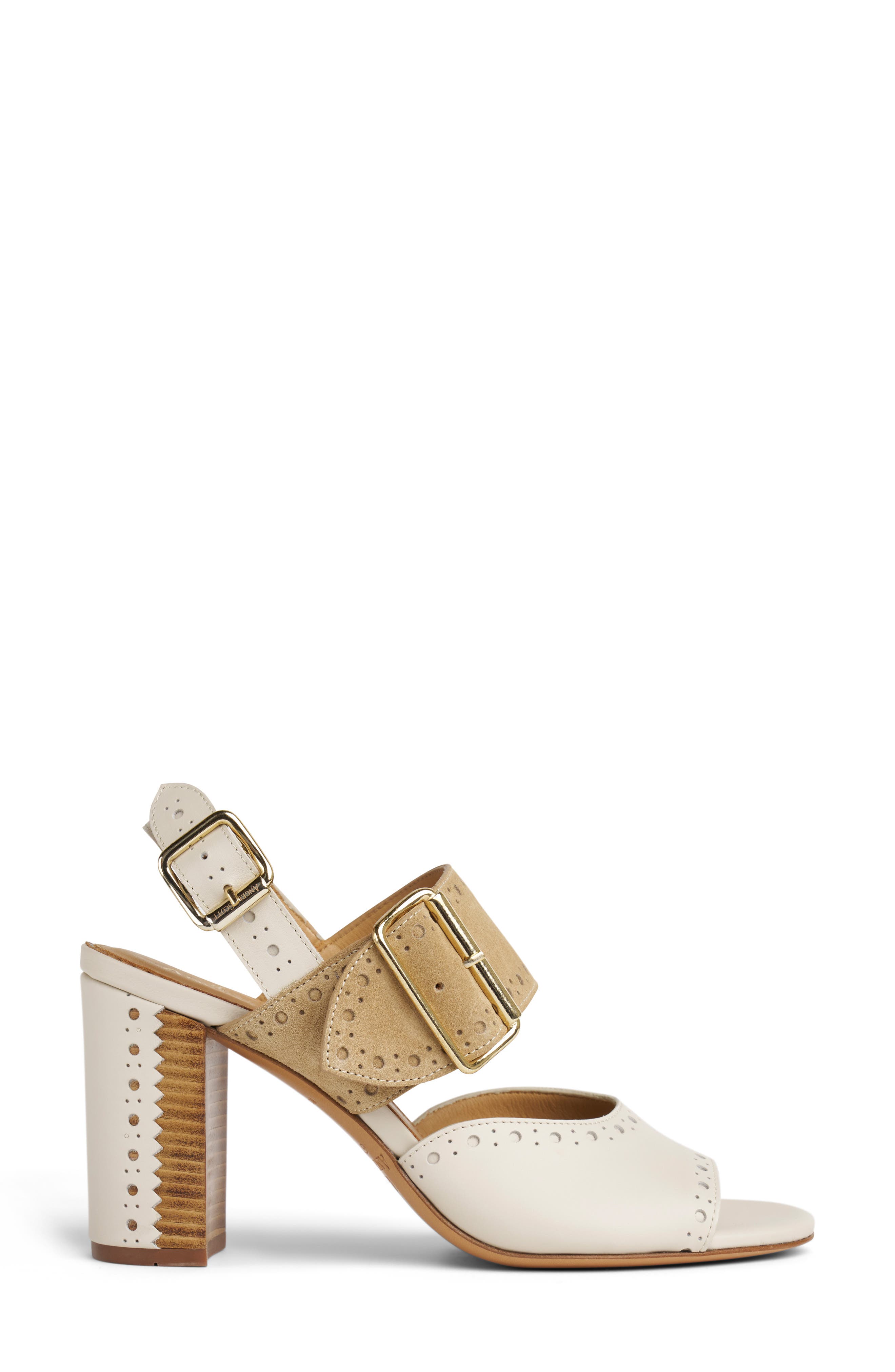 Ms. Nellie Slingback Sandal, Alternate, color, BISCOTTI