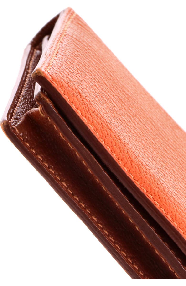 Pre-Owned Hermes Bearn Wallet Chevre Mysore Long, Alternate, color, Feu