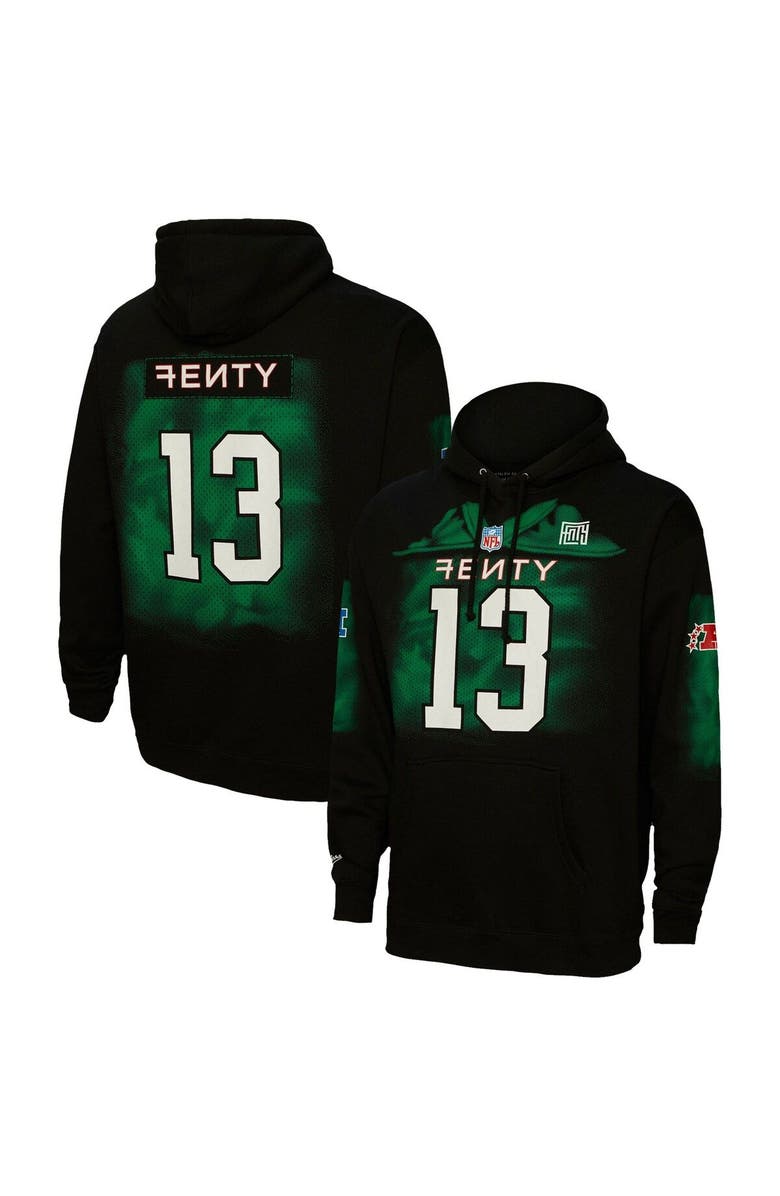 FENTY for Mitchell & Ness Unisex FENTY for Mitchell & Ness Black Super Bowl LVII Jersey Pullover Hoodie, Alternate, color, 