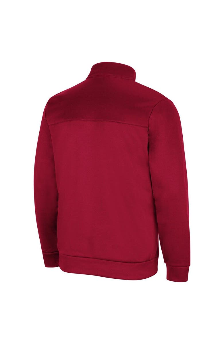 COLOSSEUM Men's Colosseum Cardinal Iowa State Cyclones No Tomorrow Quarter-Zip Jacket, Alternate, color,