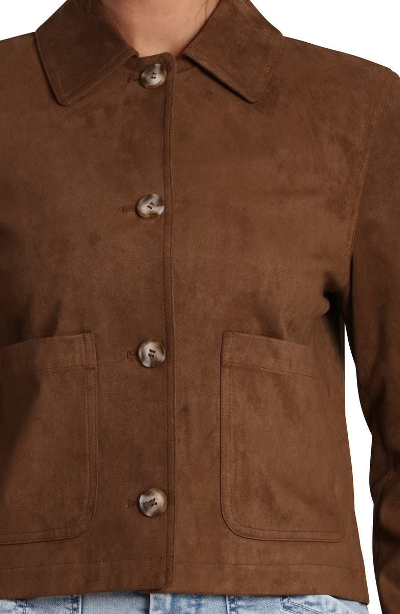 Bagatelle Faux Suede Jacket, Alternate, color, 