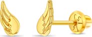 In Season Jewelry 14k Angel Wings Earrings