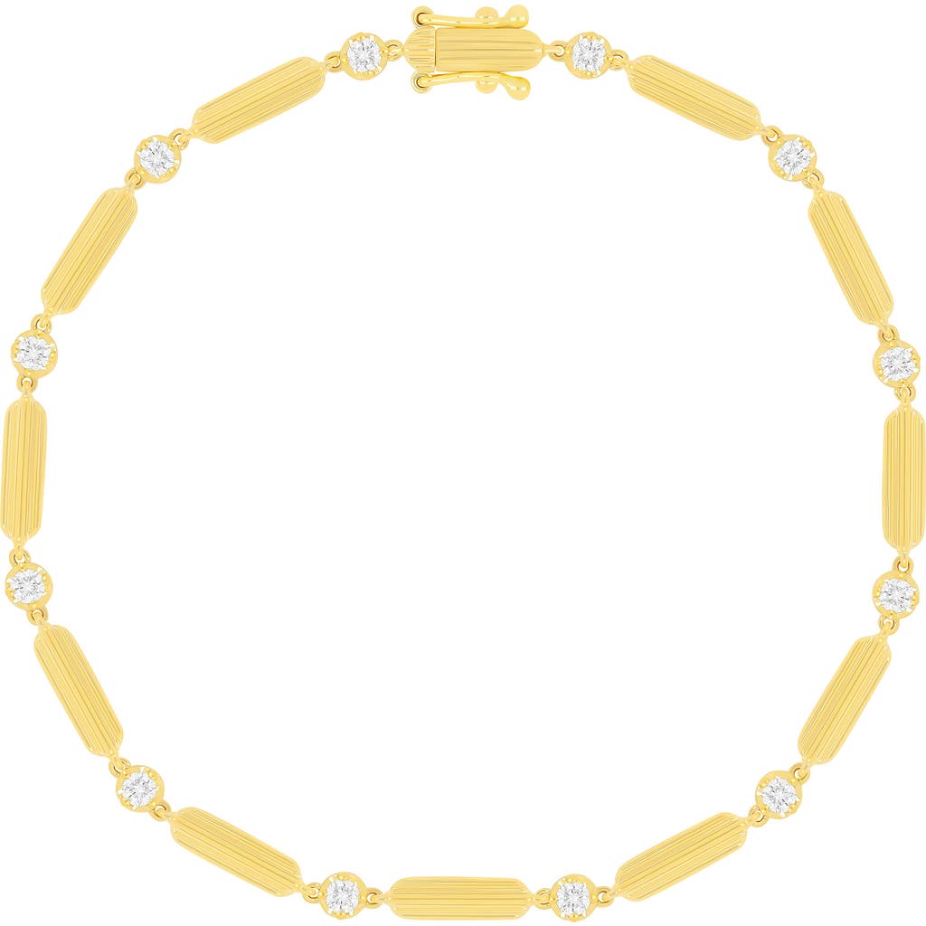 Ef Collection Zoe Diamond Eternity Bracelet In Gold
