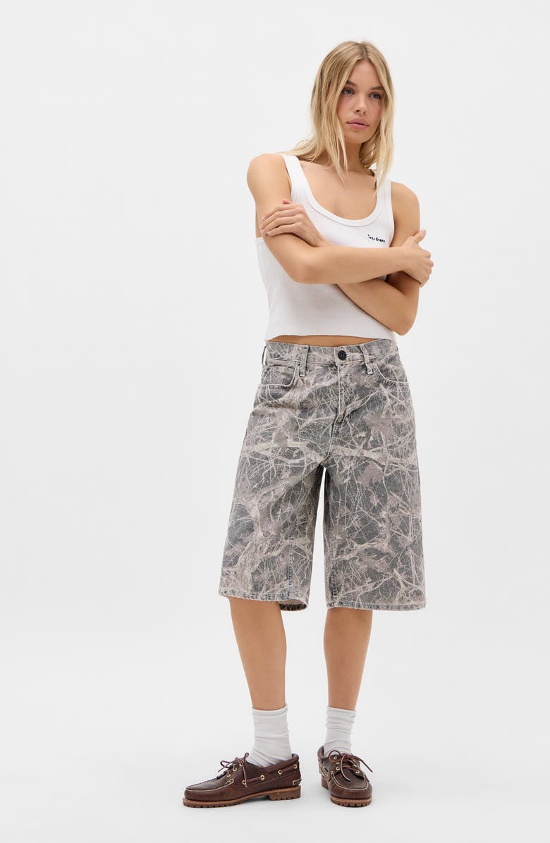 BDG Urban Outfitters Missouri Camo Low Rise Long Shorts, Alternate, color, Brown