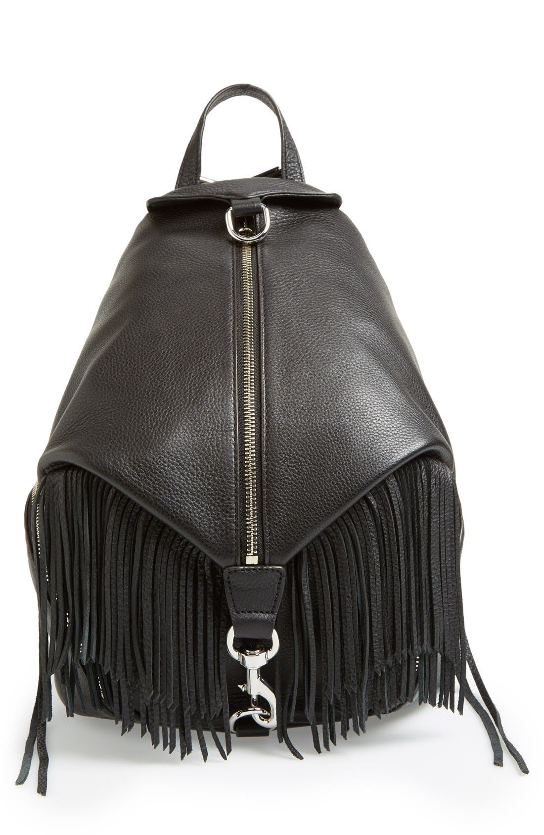 'Julian' Backpack with Fringe, Main, color, BLACK