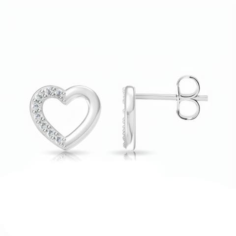 Sterling Silver Heart Earrings