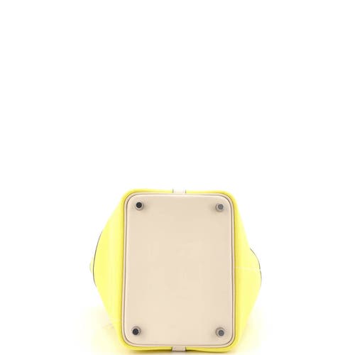 Pre-owned Hermes Hermes Cargo Picotin Lock Bag Canvas And Swift Pm In Yellow