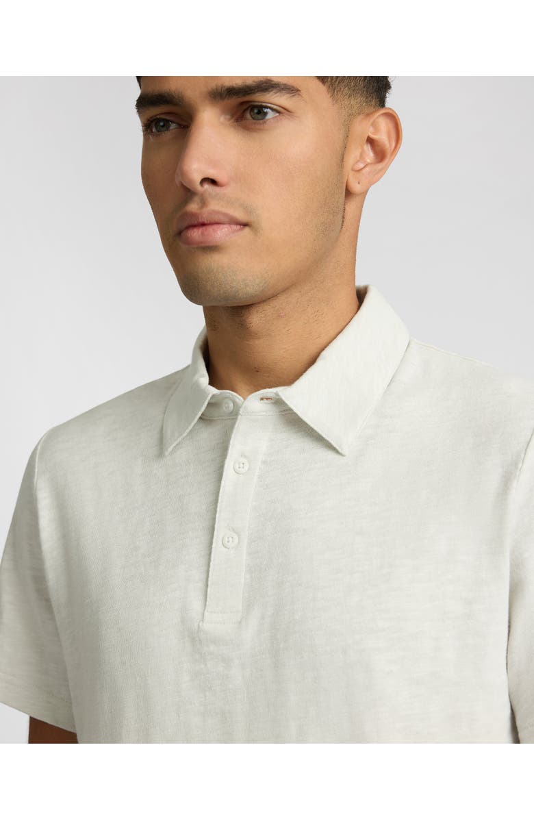 Onia Heavyweight Slub Polo, Alternate, color, Bone