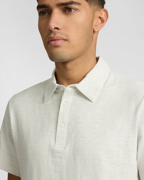 Onia Heavyweight Slub Polo In White