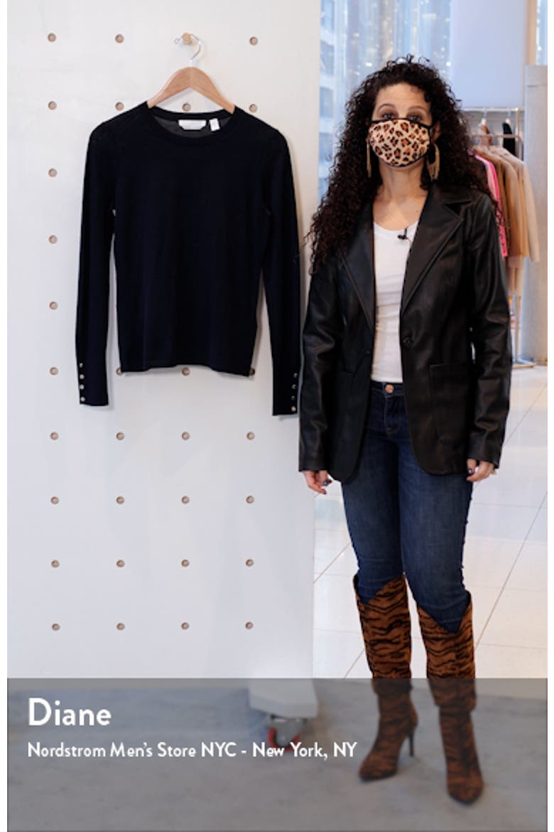 Frankie Cuff Detail Wool Sweater (Nordstrom Exclusive) video
