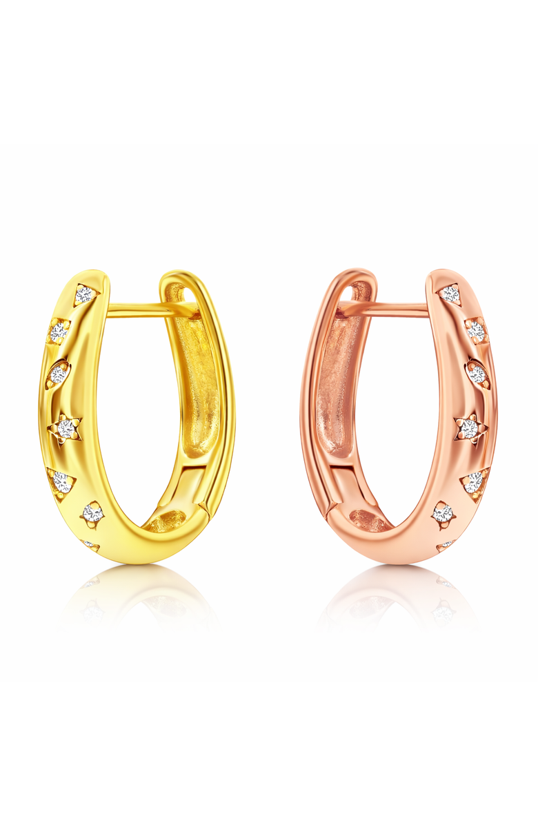 Donatello Gian Sterling Silver Mismatched Earrings, Alternate, color, Gold