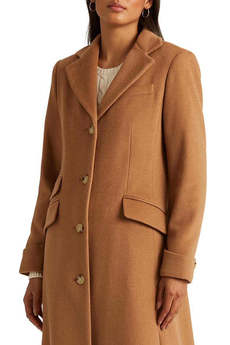Wool Blend Longline Coat, Alternate, color, NEW VICUNA
