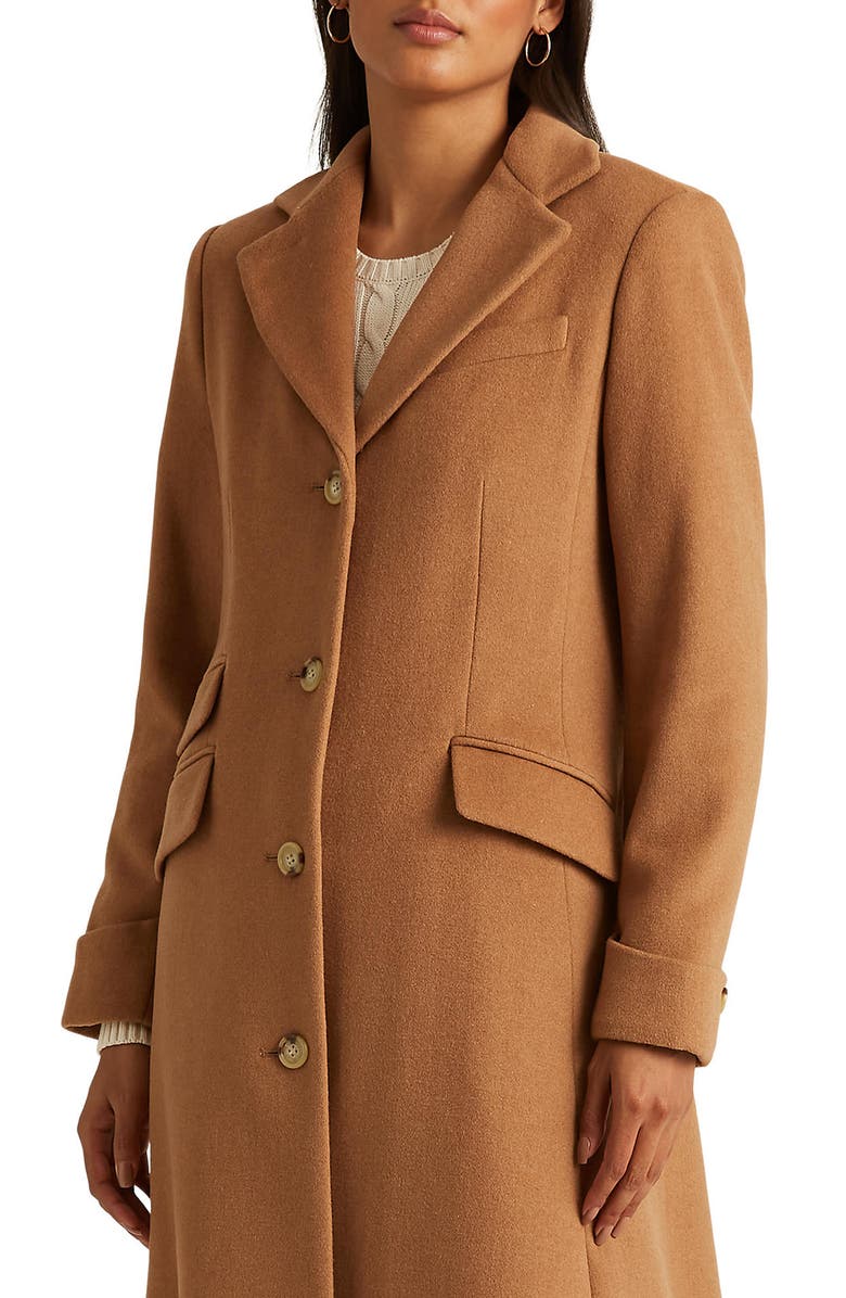 Lauren Ralph Lauren Wool Blend Longline Coat, Alternate, color,