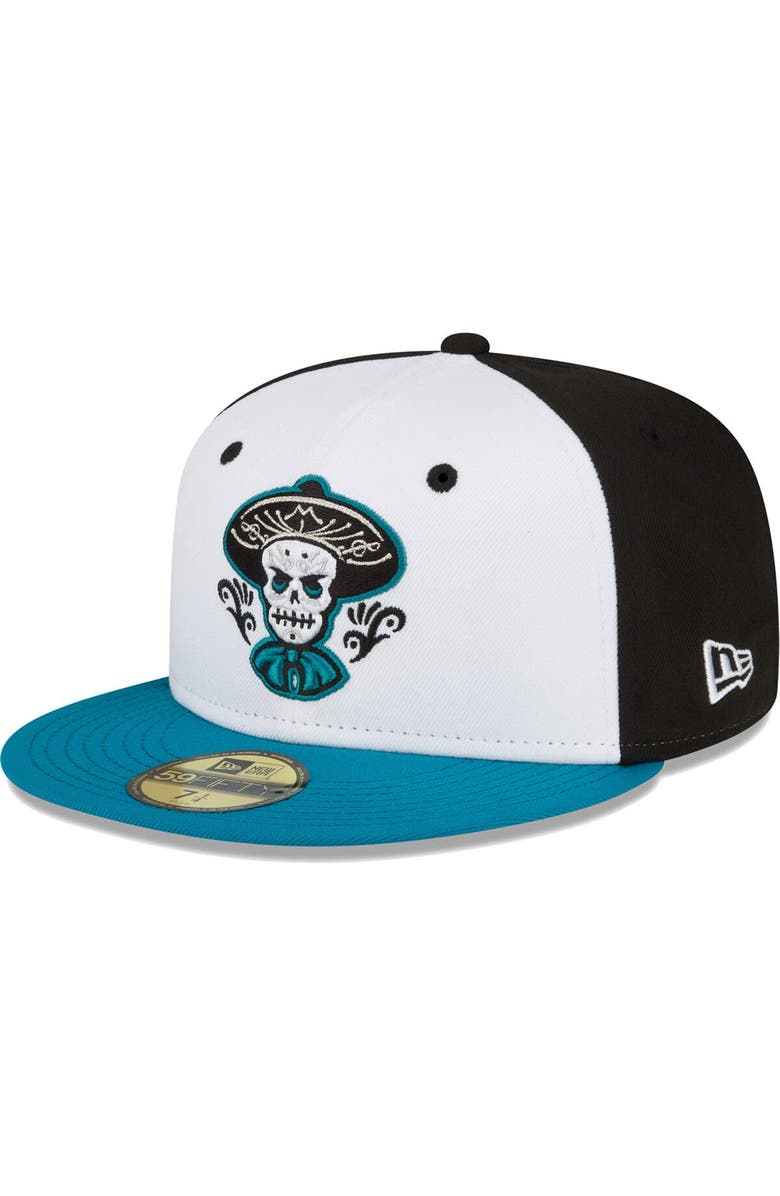 New Era Men's New Era White Albuquerque Isotopes Copa De La Diversion 59FIFTY Fitted Hat, Alternate, color, White