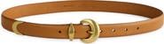 Madewell Wide Domed Buckle Leather Belt