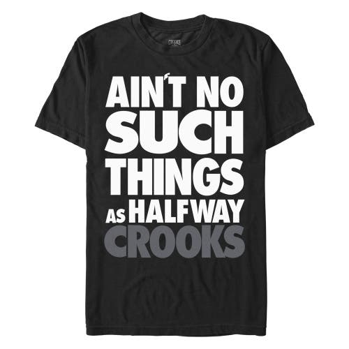 Crooks & Castles Ain't No Such Things Text  Graphic T-shirt In Black