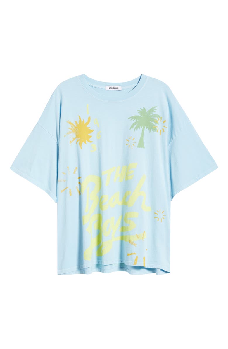 Daydreamer Beach Boys Doodle Graphic T-Shirt, Alternate, color, Bluey