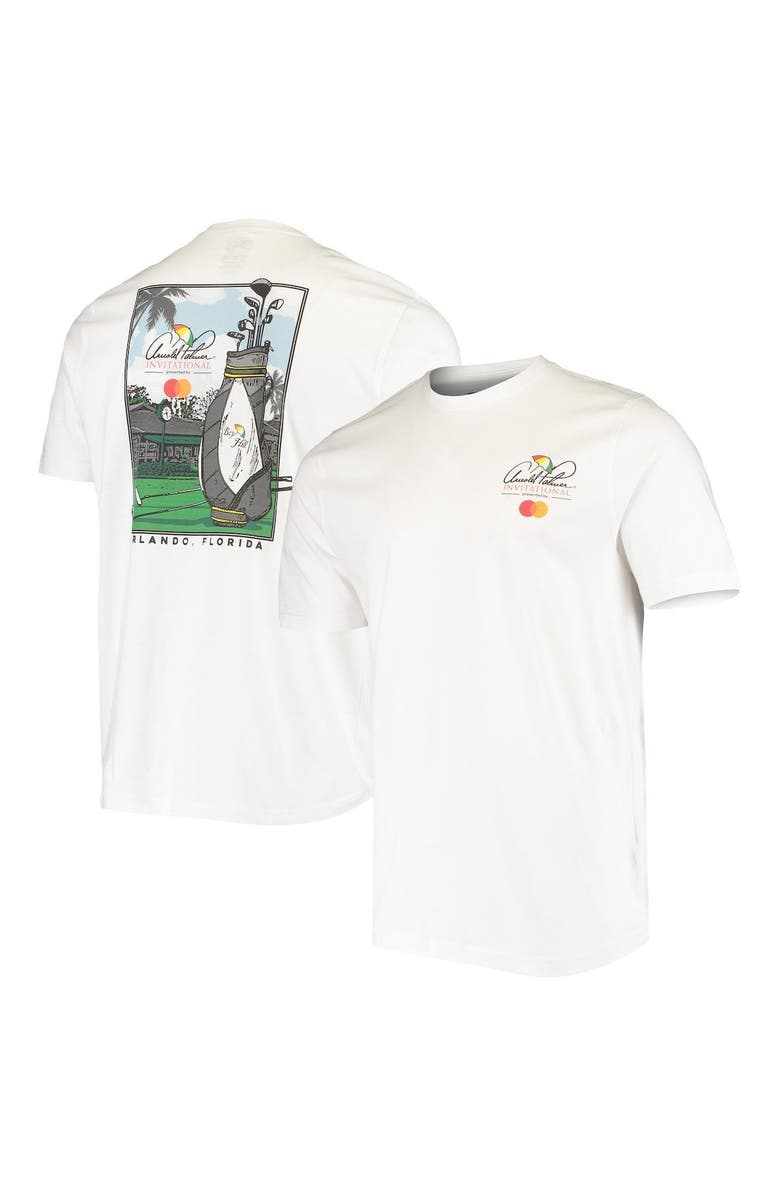AHEAD Men's Ahead White Arnold Palmer Invitational Golf Bag Graphic T-Shirt, Main, color,