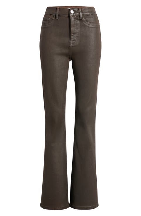 Austin Coated High Waist Bootcut Jeans