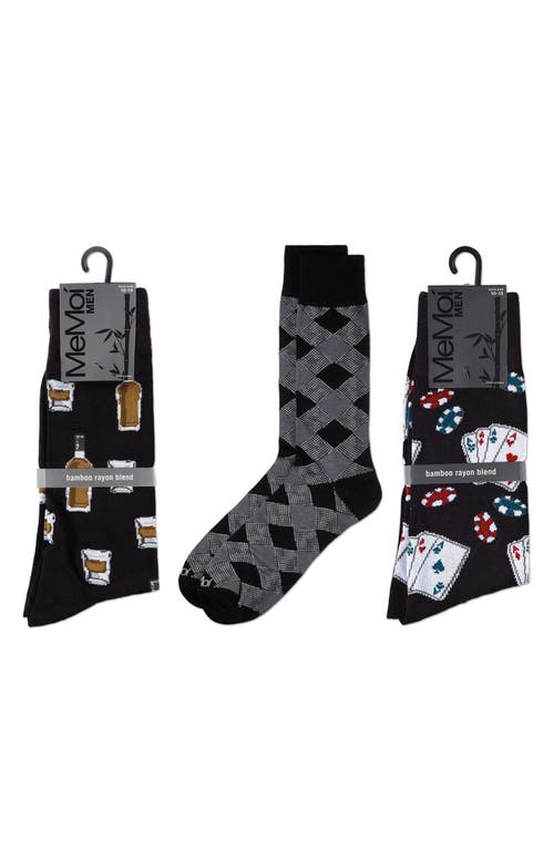 Memoi Hobby Assorted 3-pack Crew Socks