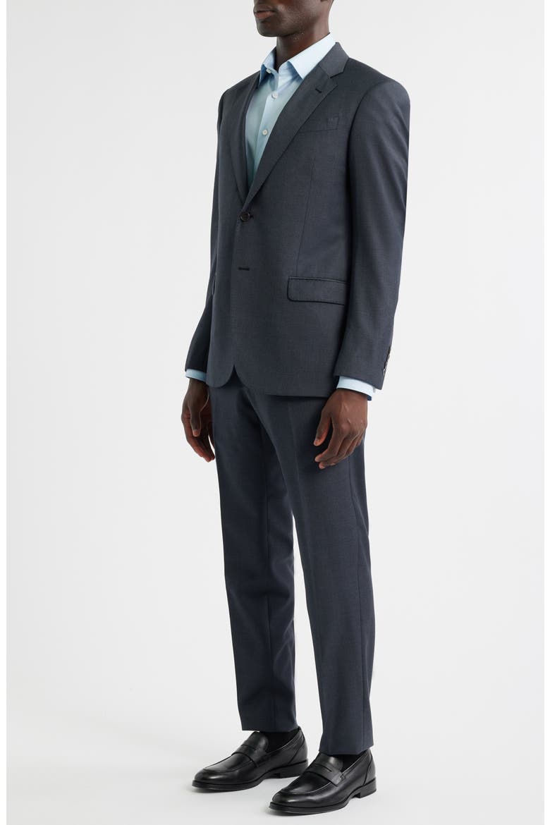 G-Line Grey Microcheck Wool Suit, Alternate, color, CHARCOAL