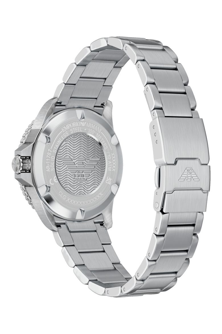 World Explorer Solar Bracelet Watch, 42mm, Alternate, color, SILVER