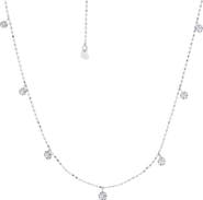 Graziela Tiny Floating Necklace in White