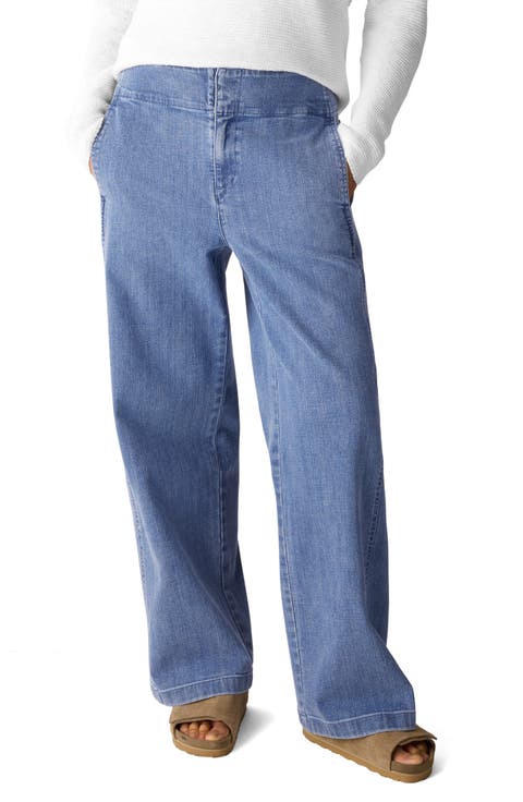 Wide Leg Denim Pants