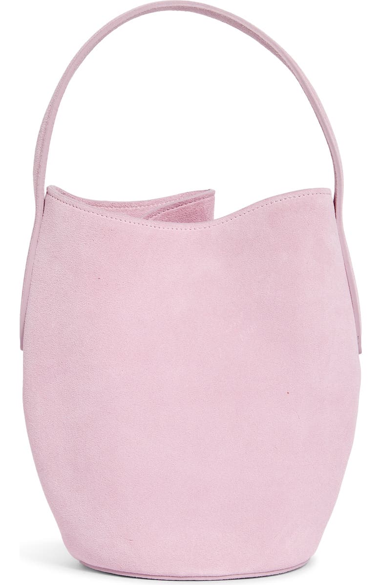 LIFFNER Mini Belted Suede Bucket Bag, Alternate, color, Pink