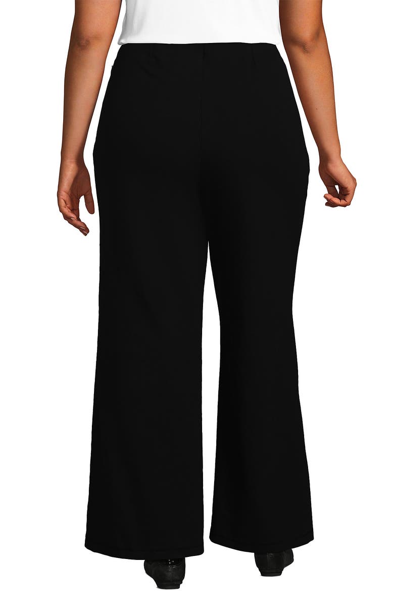 Lands' End Starfish High Rise Palazzo Pants, Alternate, color, Black