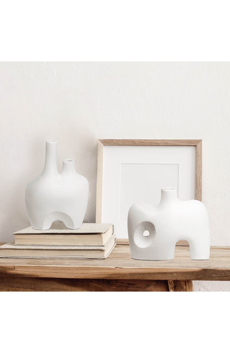 Renwil Mariner Decorative Ceramic Vase, Alternate, color, Off-White