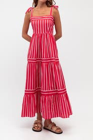 Label of Love Sicily Stripe Maxi Dress