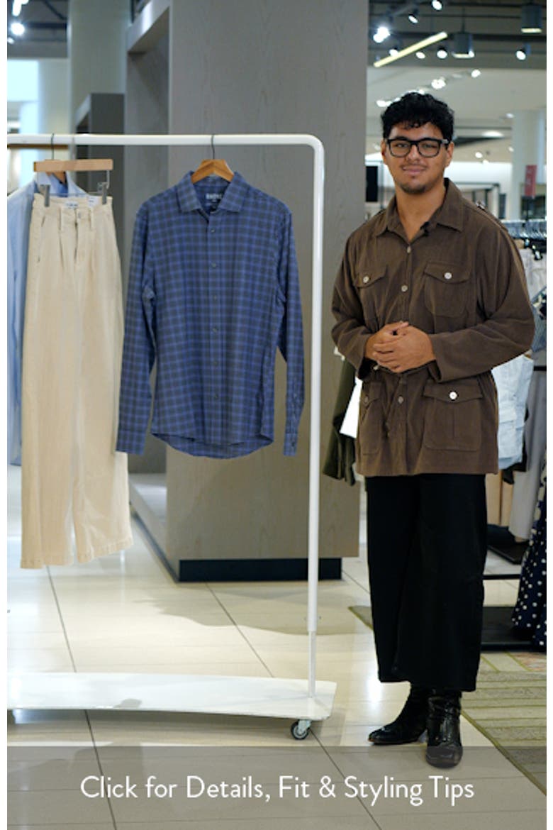 State of Mind Slim Fit Plaid Performance Shirt video