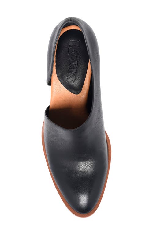Korks Kayla Block Heel Asymmetric Pump In Black