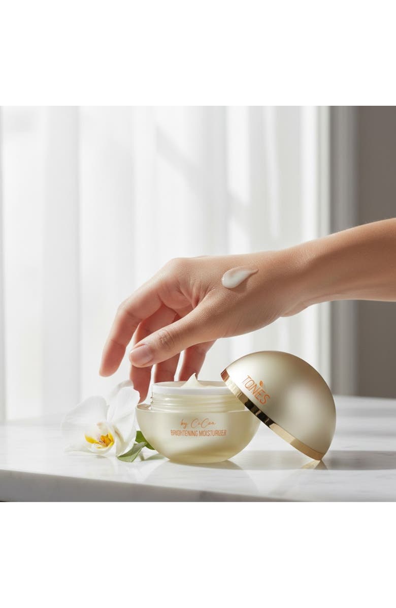 TONES by Cocoa Brightening Moisturizer with Arbutin + Antioxidants & Herbs 4oz, Alternate, color, Gold With Orange Words