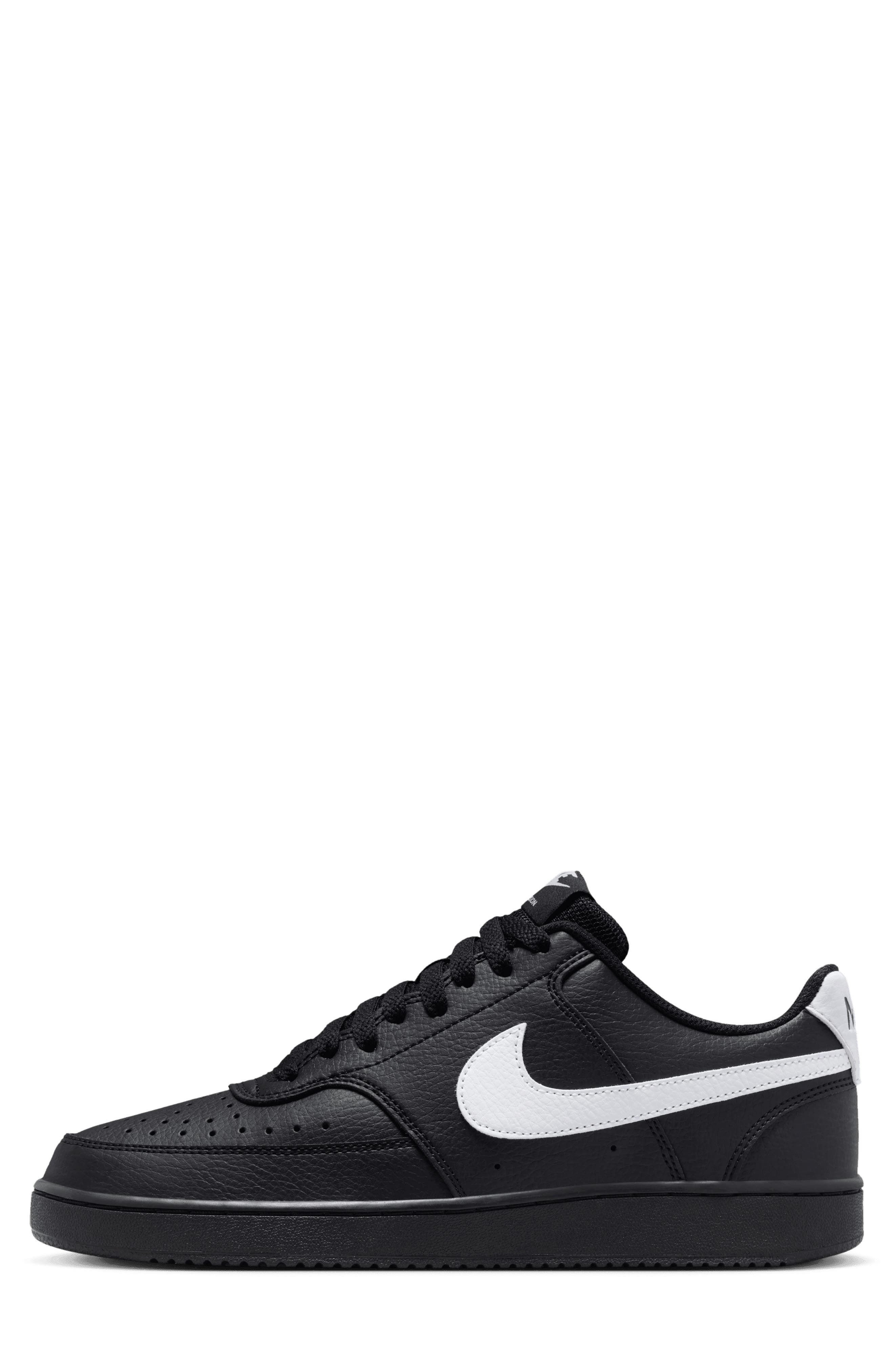 Nike Court Vision Low Sneaker, Alternate, color, 010 Black/Black/White