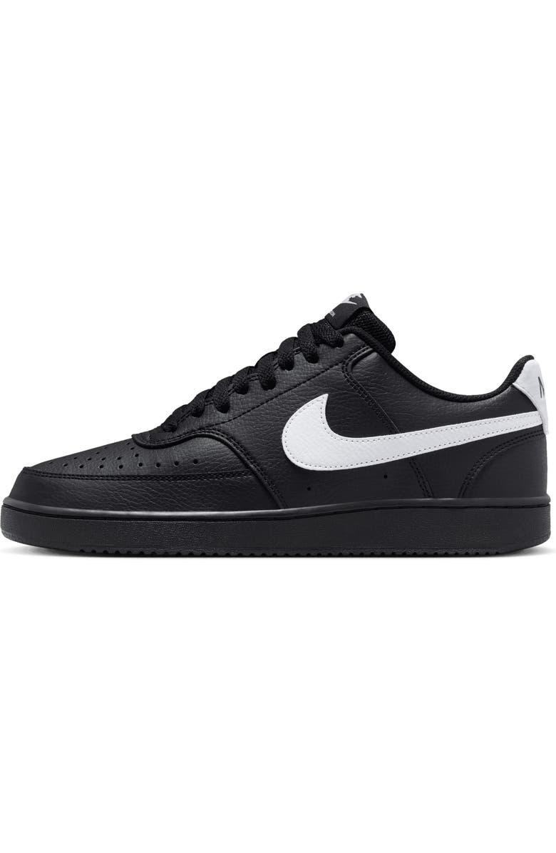 Nike Court Vision Low Sneaker, Alternate, color, 010 Black/Black/White